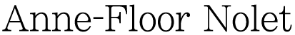 Anne-Floor Nolet Logo